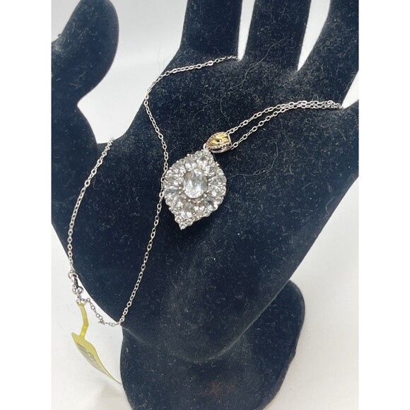 CHRYSOS STS 925 Sterling Silver Pendant And Chain Necklace New - Picture 2 of 13